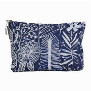 Cosmetic Bag | Navy Natives | Linen | Large